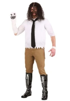 Plus Size WWE Mankind Costume For Men -Halloween Costumes wwe plus size adult mankind costume alt 4