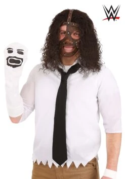 Plus Size WWE Mankind Costume For Men -Halloween Costumes wwe plus size adult mankind costume alt 6