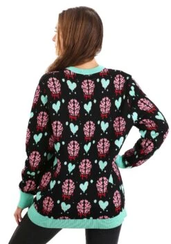 Adult You're My Zom-Bae Valentine's Day Sweater -Halloween Costumes youre my zom bae valentines day sweater alt 10