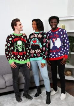 Adult You're My Zom-Bae Valentine's Day Sweater -Halloween Costumes youre my zom bae valentines day sweater alt 6