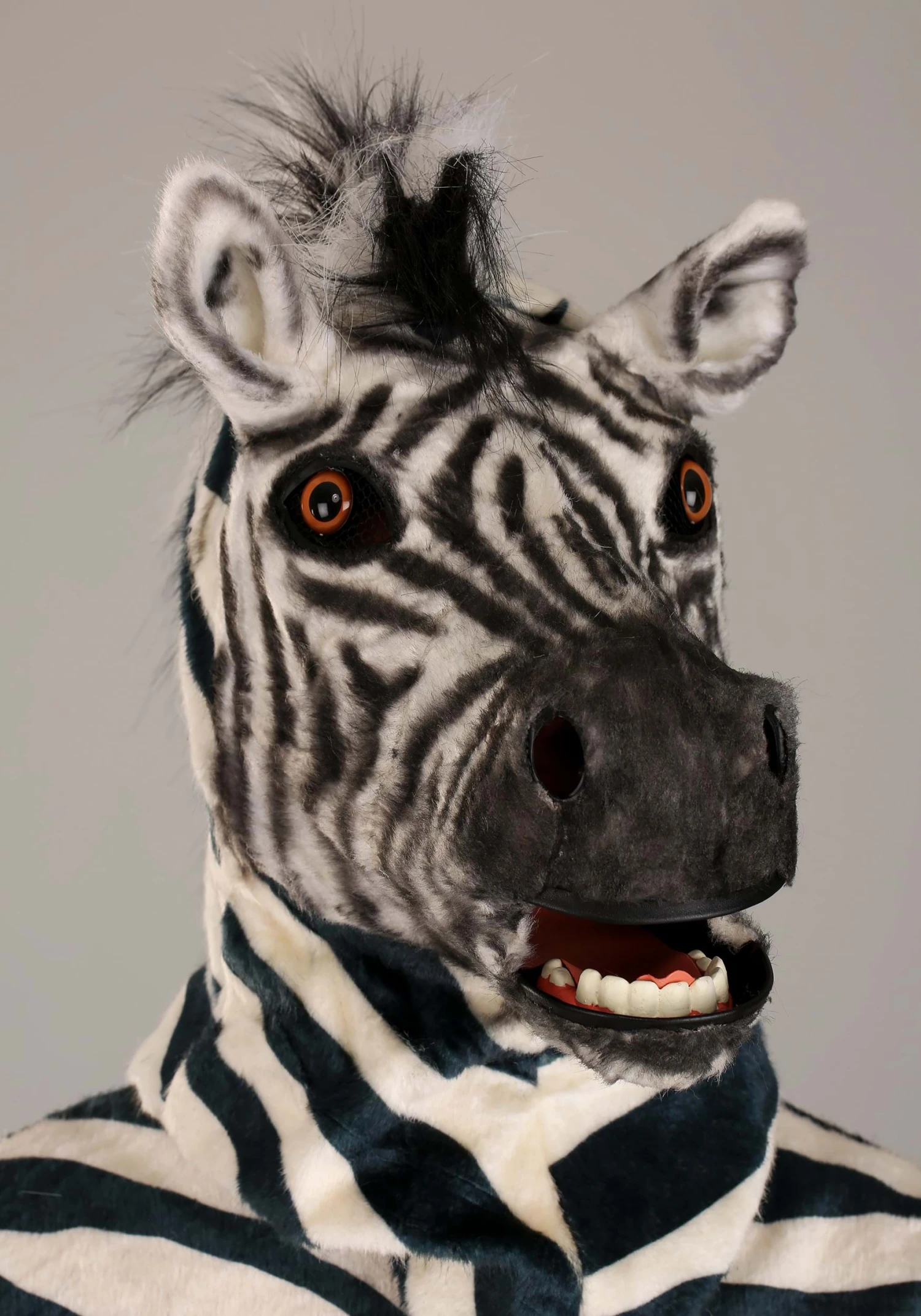 Zebra Suit And Mouth Mover Mask For Adults 6 Zebra Suit And Mouth Mover Mask For Adults - Image 4