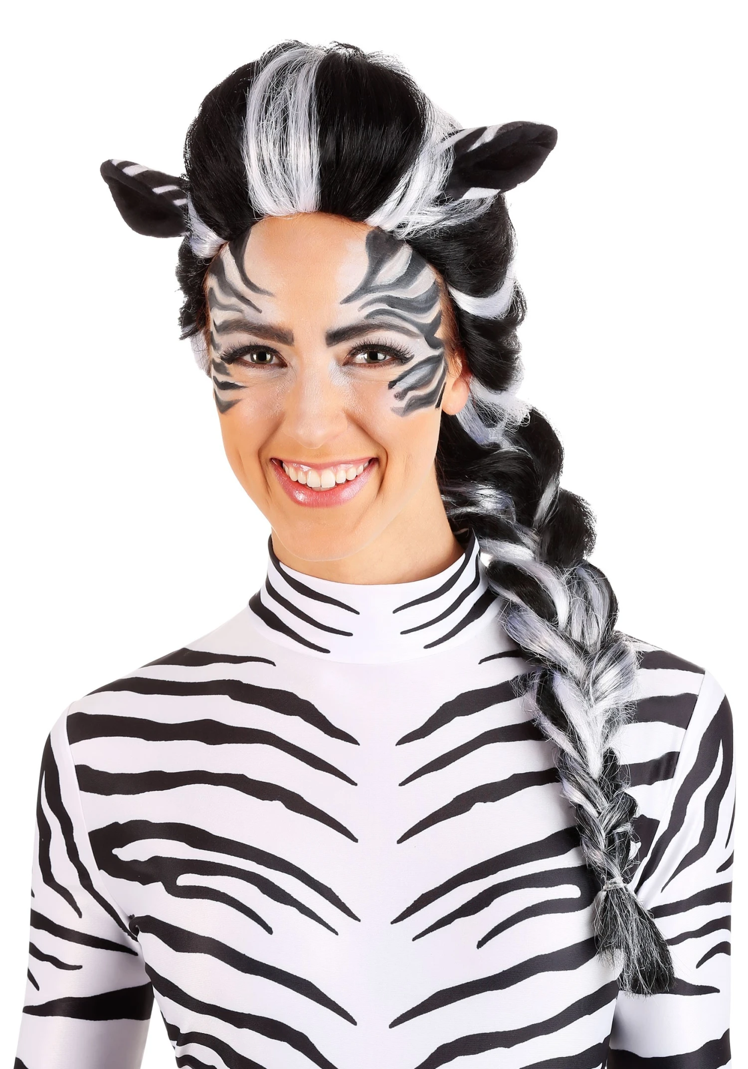 Zebra Costume Wig For Women 3 Zebra Costume Wig For Women